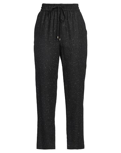ESCADA SPORT Casual trouser Black 40% Polyester, 37% Synthetic fibers, 16% Cotton, 5% Wool, 2% Other Fibres