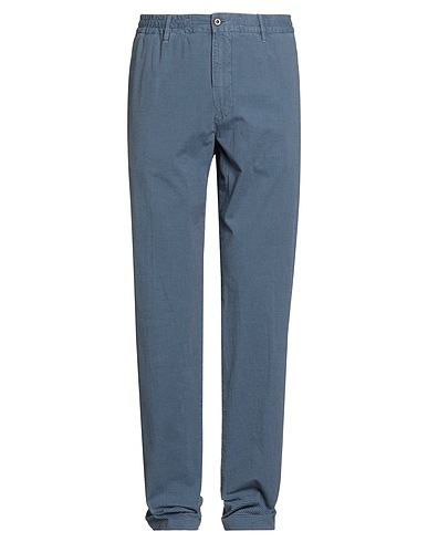 INCOTEX Casual trouser SLACKS Slate blue 97% Cotton, 3% Elastane