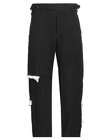 YOHJI YAMAMOTO POUR HOMME Casual pants Black 100% Linen