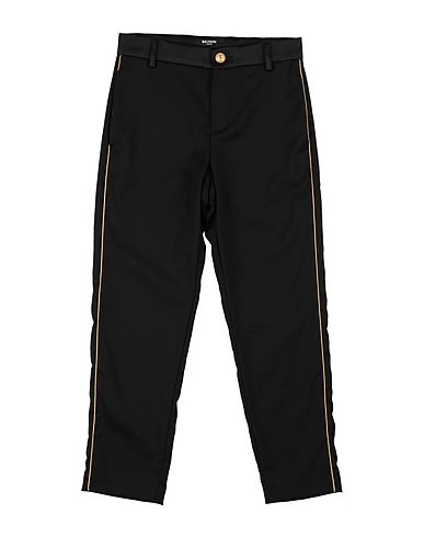BALMAIN Casual pants Black 100% Virgin Wool, Polyester