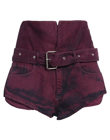 MARQUES' ALMEIDA Denim shorts Mauve 43% Refibra™, 40% Recycled cotton, 17% Organic cotton