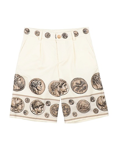 DOLCE&GABBANA Shorts & Bermuda Ivory 97% Cotton, 3% Elastane