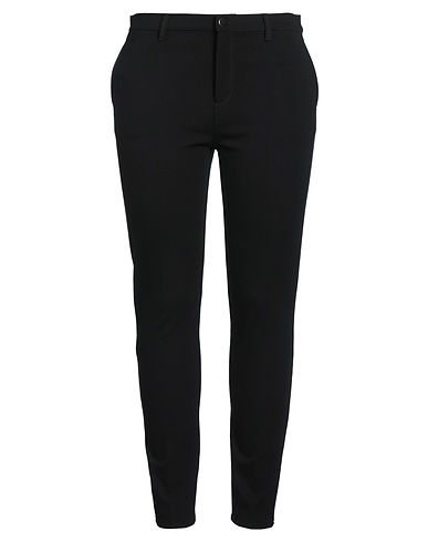 LES COPAINS Casual trouser Black 69% Viscose, 25% Polyamide, 6% Elastane, Acetate, Polyester