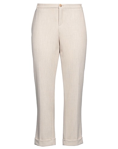 XANDRES Pantalone Beige 62% Poliestere, 26% Viscosa, 9% Lana, 3% Elastan