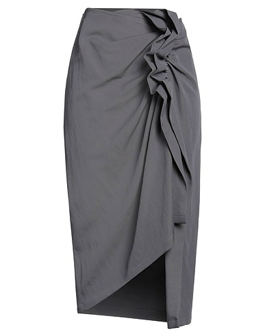 DRIES VAN NOTEN Midi skirt Lead 63% Wool, 23% Paper Yarn, 14% Polyamide