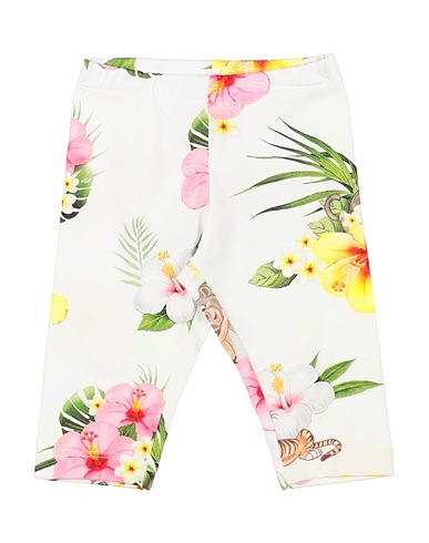 MONNALISA Leggings White 90% Cotton, 10% Elastane