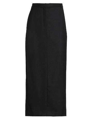 THEORY Midi skirt ANTRACITE 40% Wool, 29% Polyester, 28% Viscose, 3% Elastane