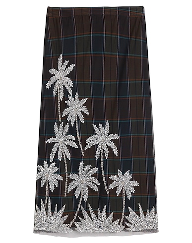 ESSENTIEL ANTWERP Midi skirt Black 96% Polyester, 4% Elastane, Acrylic, Viscose