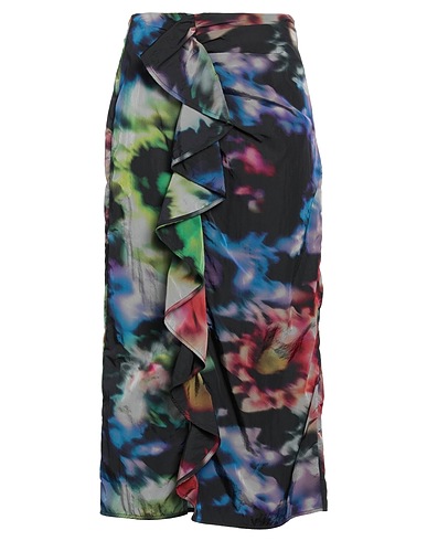 ULLA JOHNSON Midi skirt Black 100% Polyamide