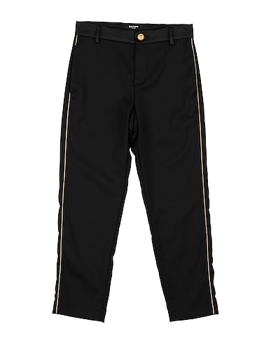 BALMAIN Casual pants NERO 100% Virgin Wool, Polyester