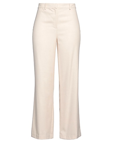 SENSO by ATMOSFASHION Casual pants Ivory 63% Polyester, 34% Viscose, 3% Elastane