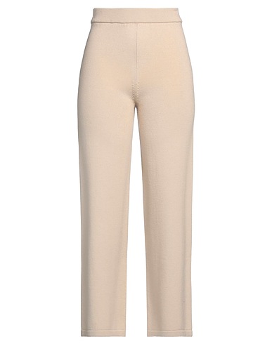 MAX MARA Pantalone LEISURE Beige 100% Lana Vergine