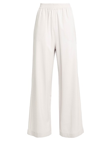 FABIANA FILIPPI Casual trouser Taupe 94% Virgin Wool, 5% Polyamide, 1% Elastane
