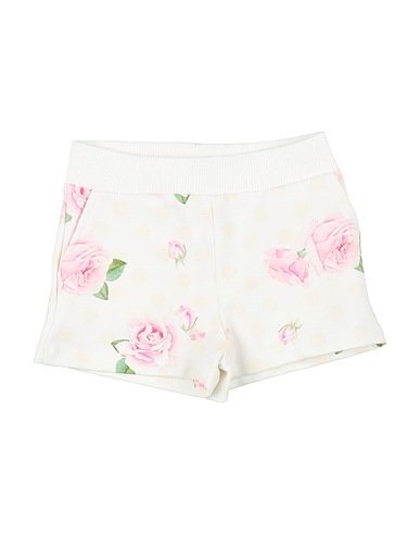 MONNALISA Shorts et Bermudas Blanc 95% Coton, 5% Élasthanne