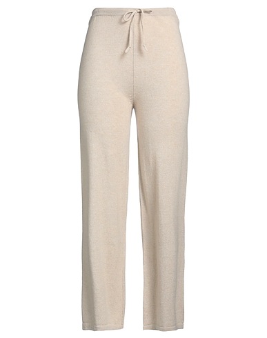 BE YOU by GERALDINE ALASIO Pantalone Beige 100% Cachemire