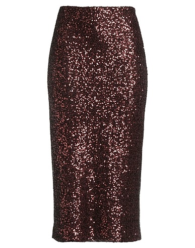 OTTOD'AME Midi skirt Bronze 100% Polyester