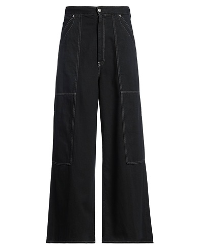 MM6 MAISON MARGIELA Denim trousers Black 100% Cotton