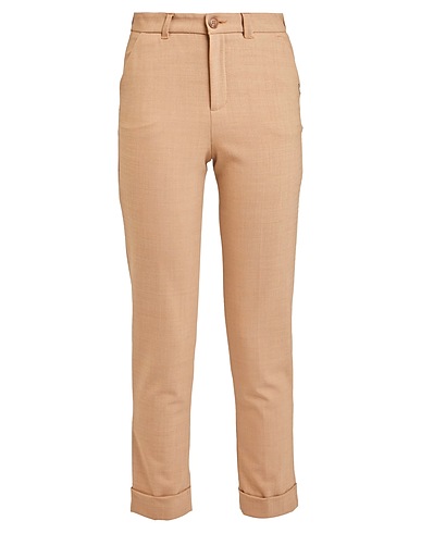 XANDRES Casual trouser Camel 55% Wool, 41% Polyester, 4% Elastane