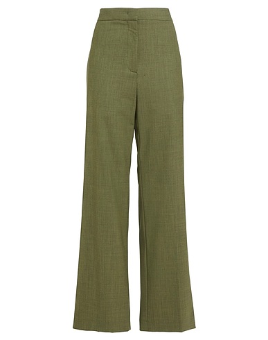 FABIANA FILIPPI Casual trouser Green 75% Virgin Wool, 25% Polyamide