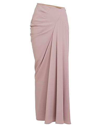 DRIES VAN NOTEN Long skirt Light brown 73% Acetate, 27% Viscose