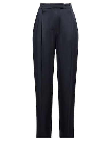 'S MAX MARA Casual trouser Navy blue 64% Acetate, 36% Viscose