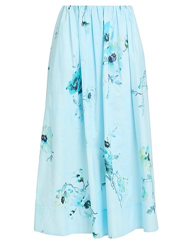 ZIMMERMANN Midi skirt Sky blue 100% Cotton