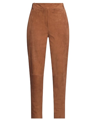 KILTIE Casual trouser Brown 100% Goat skin