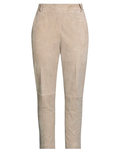 KILTIE Casual trouser Beige 100% Goat skin