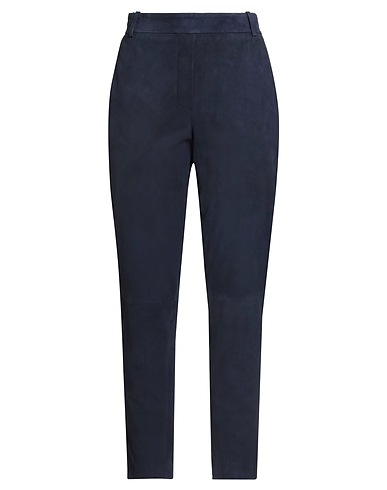 KILTIE Casual trouser Slate blue 100% Goat skin