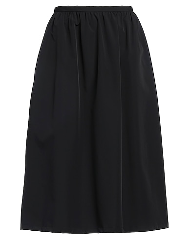 DKNY Midi skirt Black 84% Nylon, 16% Elastane, Polyester