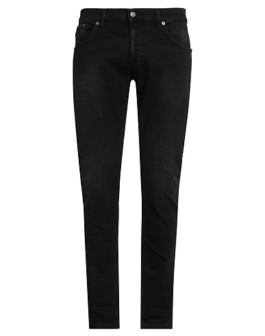DONDUP Denim trousers Black 98% Cotton, 2% Elastane
