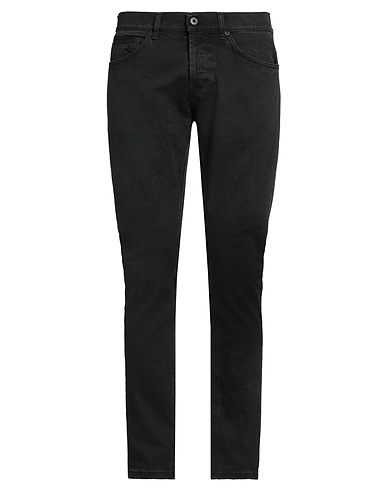 DONDUP Denim trousers Black 98% Cotton, 2% Elastane
