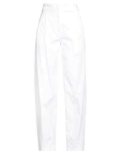SEVENTY VENEZIA Casual trouser White 98% Cotton, 2% Elastane