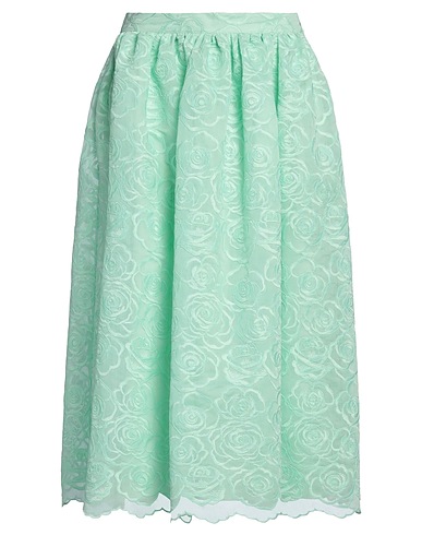 VIVETTA Midi skirt Light green 100% Polyester