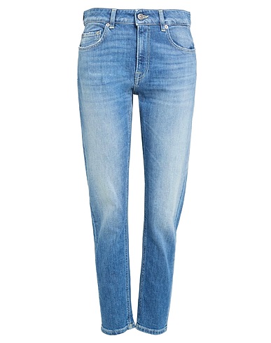 DONDUP Denim trousers Blue 98% Organic cotton, 2% Recycled elastane