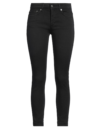 DONDUP Denim trousers Black 92% Cotton, 6% Elastomultiester, 2% Elastane