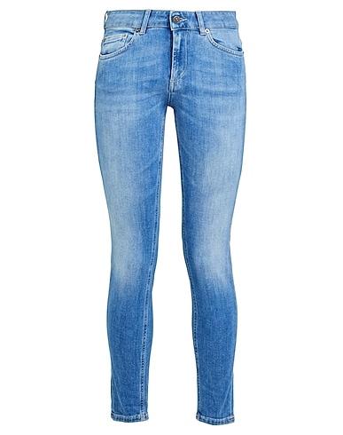 DONDUP Denim trousers Blue 92% Cotton, 6% Elastomultiester, 2% Elastane