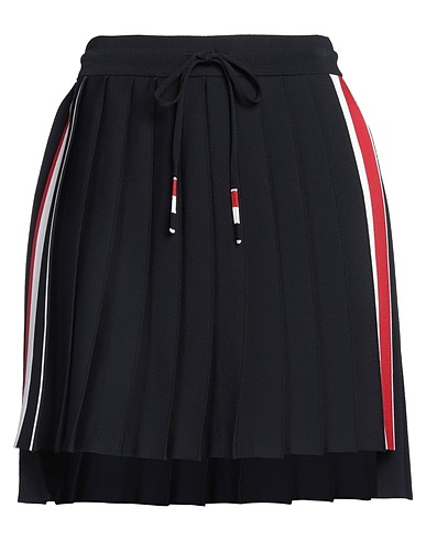 THOM BROWNE Mini skirt Midnight blue 75% Viscose, 25% Polyester