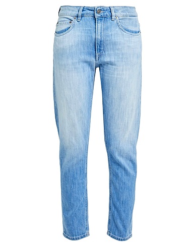 DONDUP Denim trousers Blue 89% Cotton, 11% Elastomultiester