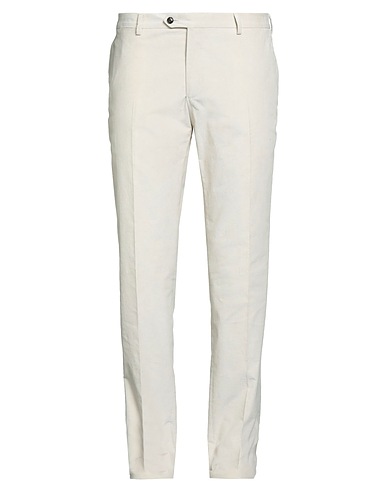 TRUSSARDI Casual trouser White 98% Cotton, 2% Elastane