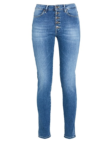 DONDUP Denim trousers Blue 97% Organic cotton, 3% Recycled elastane