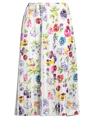 VIVETTA Midi skirt White 100% Polyester