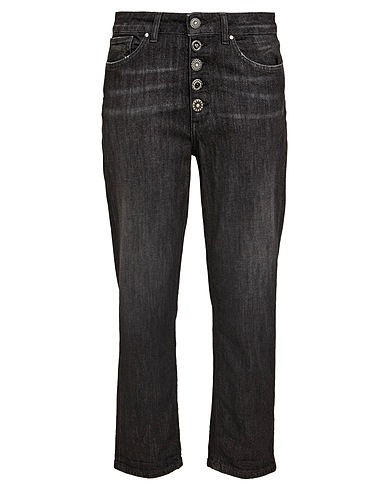 DONDUP Denim trousers Black 100% Cotton