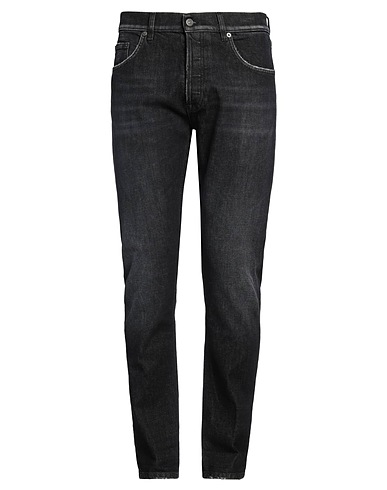 DONDUP Denim trousers Black 98% Cotton, 2% Elastane