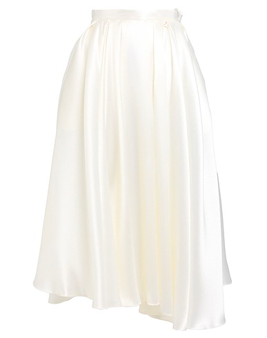 ELISABETTA FRANCHI Midi skirt Ivory 100% Polyester