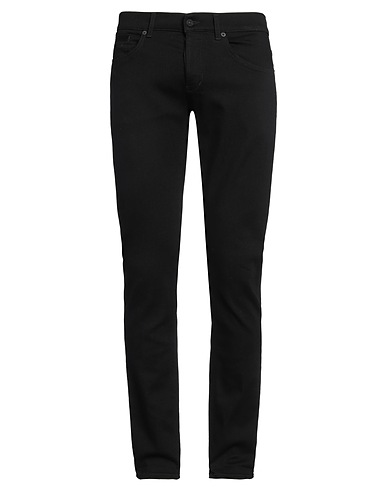 DONDUP Denim pants Black 71% Cotton, 16% Polyester, 11% Modal, 2% Elastane