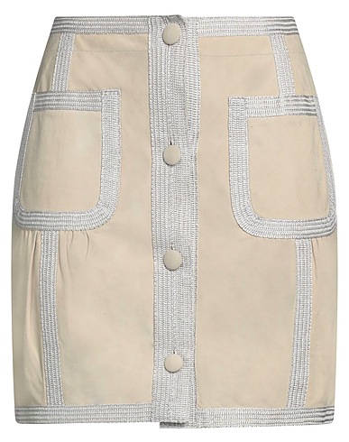 MISSONI Mini skirt Beige 100% Leather