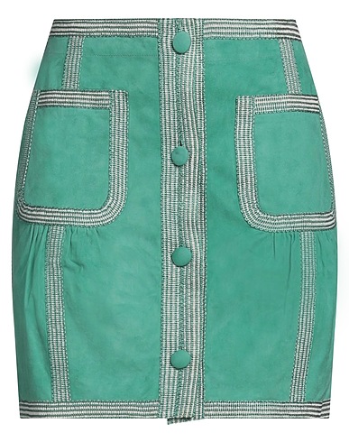 MISSONI Minigonna Verde 100% Pelle