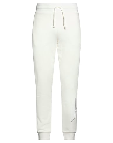 KARL LAGERFELD Casual pants White 90% Cotton, 10% Polyester