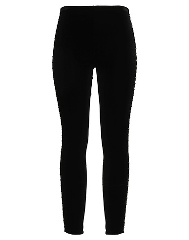 ELISABETTA FRANCHI Leggings Black 90% Polyester, 10% Elastane
